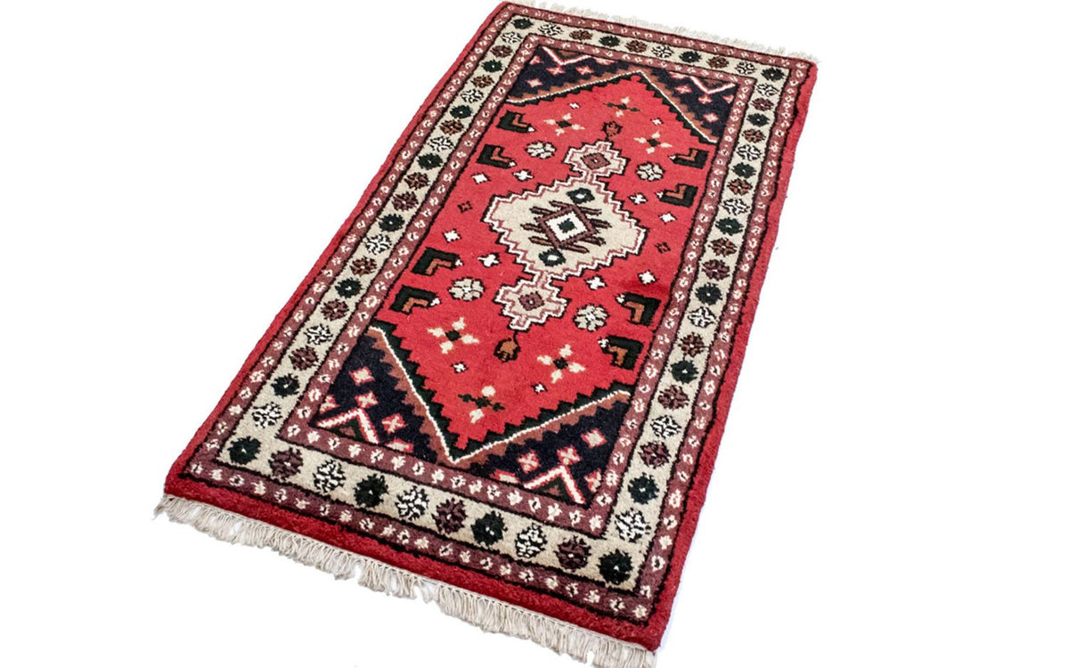 Tapis oriental - 160 x 90 cm - rouge