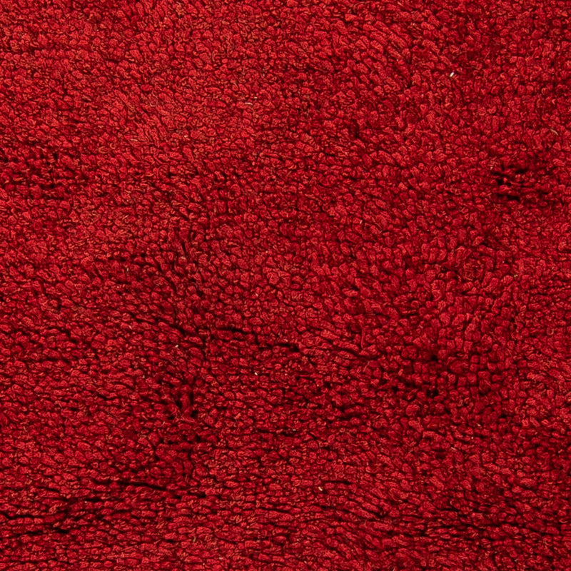 Tapis à poils longs - 217 x 154 cm - rouge foncé