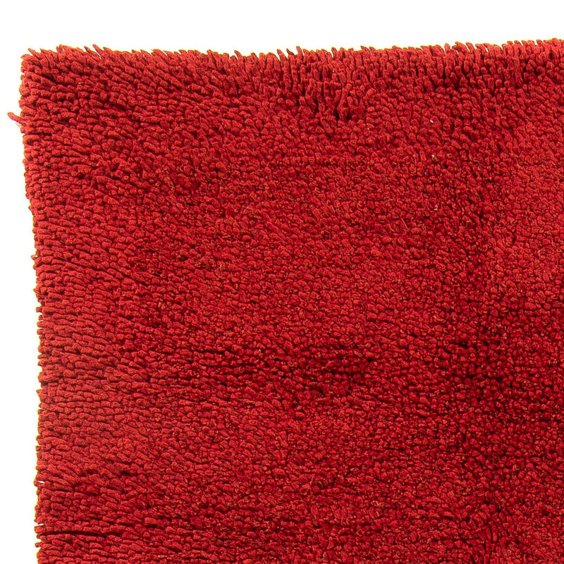 Tapis à poils longs - 217 x 154 cm - rouge foncé