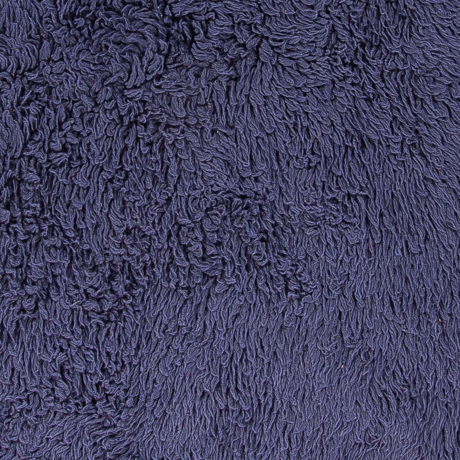 Tapis à poils longs ronde  - 261 x 261 cm - bleu foncé