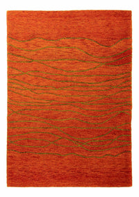 Tapis en laine - 192 x 136 cm - rouille