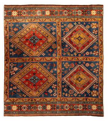 Tapis persan - Nomadic - 210 x 180 cm - bleu foncé