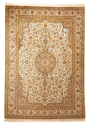 Tapis en soie - Soie du Cachemire - 302 x 215 cm - beige