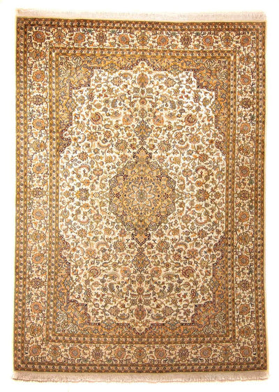 Tapis en soie du Cachemire Tapis 215x302cm - Tapis oriental