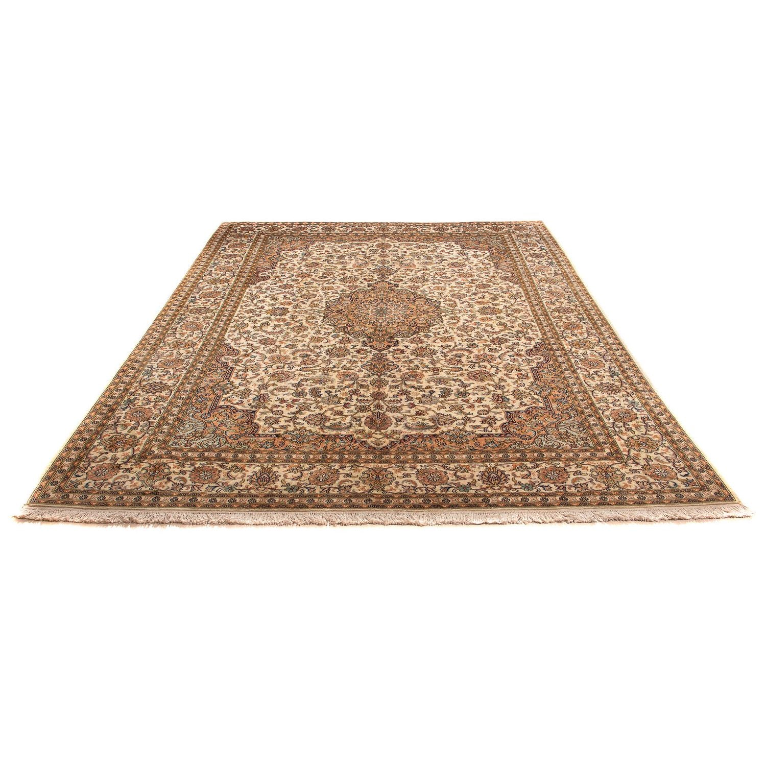 Tapis en soie - Soie du Cachemire - 302 x 215 cm - beige