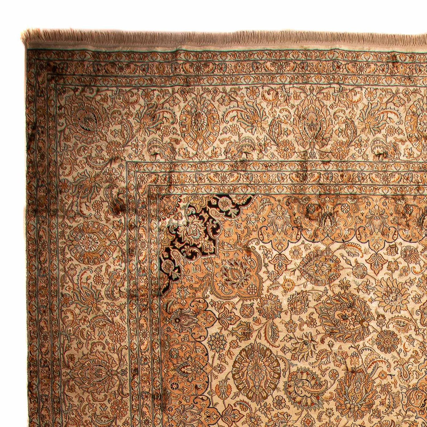 Tapis en soie du Cachemire Tapis 410x307cm - Tapis oriental