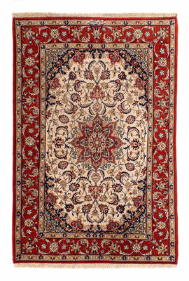 Tapis persan - Isfahan - Premium - 166 x 110 cm - beige