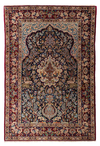 Tapis persan - Isfahan - Premium - 173 x 117 cm - bleu foncé
