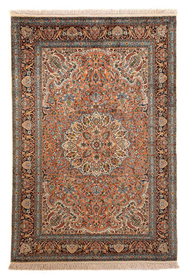 Tapis en soie - Soie du Cachemire - 182 x 121 cm - marron clair