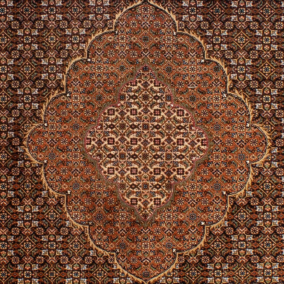 Tapis persan - Tabriz - Royal - 202 x 150 cm - marron