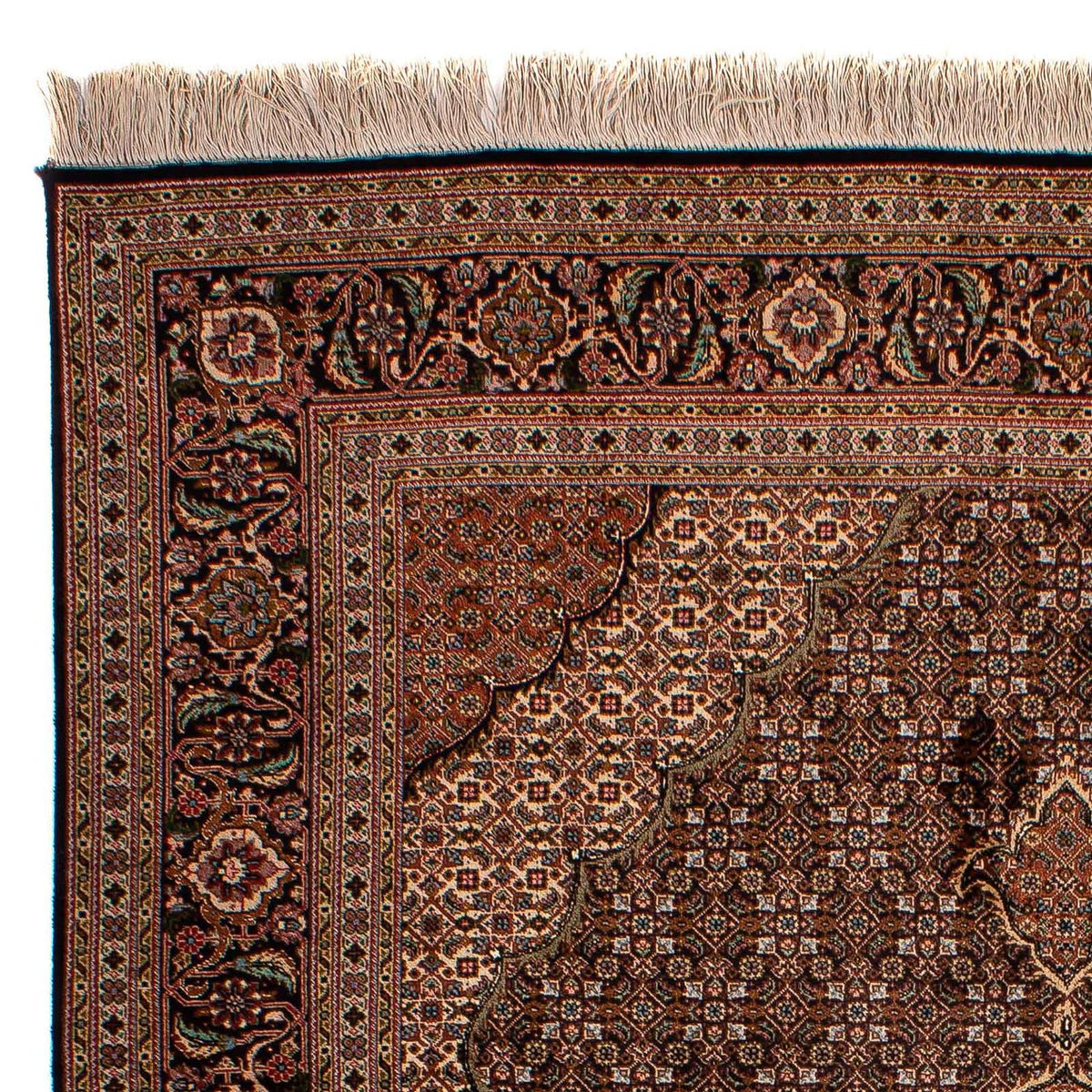 Tapis persan - Tabriz - Royal - 202 x 150 cm - marron