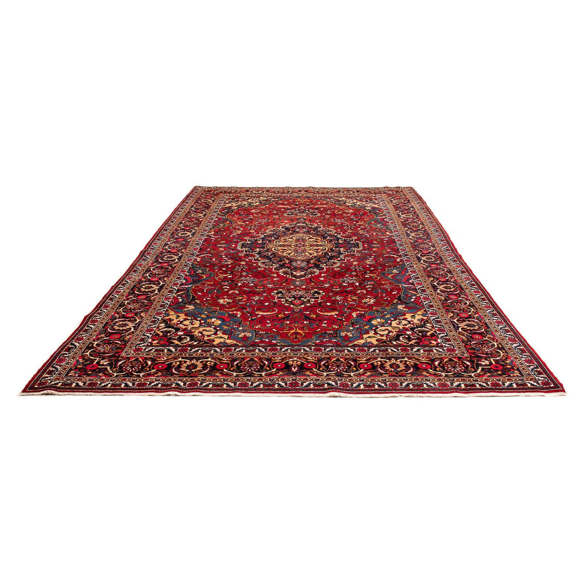 Tapis persan - Nomadic - 335 x 226 cm - rouge foncé