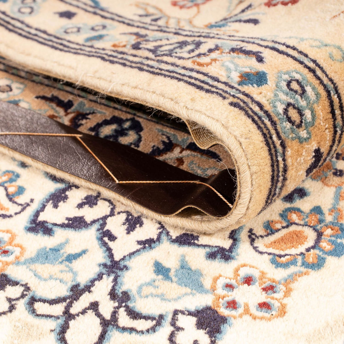 Tapis persan - Nain - Royal - 251 x 155 cm - marron clair