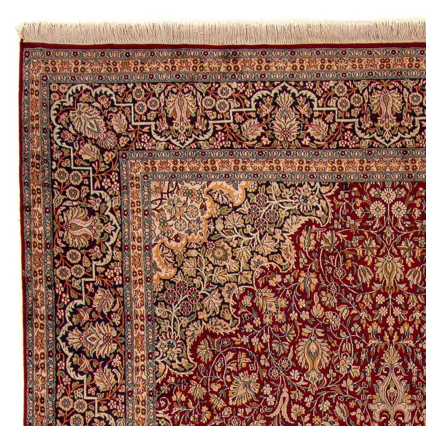 Tapis en soie du Cachemire Tapis 306x208cm - Tapis oriental