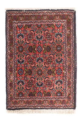 Tapis persan - Bidjar - 60 x 40 cm - rouge clair