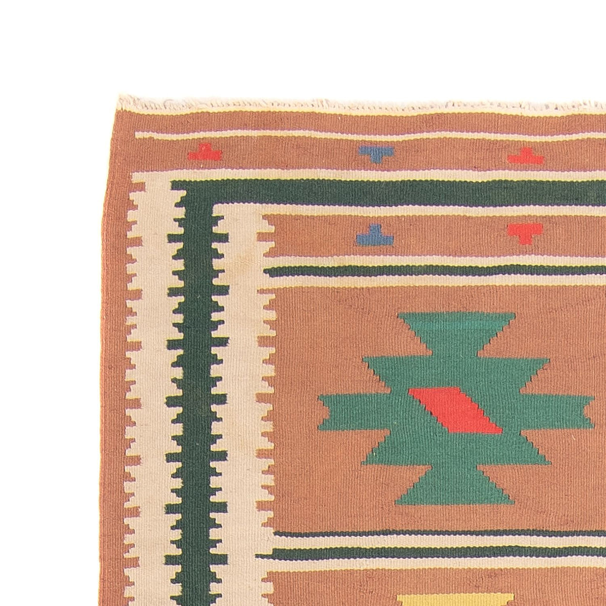 Tapis Kelim - Tendance - 215 x 135 cm - marron clair