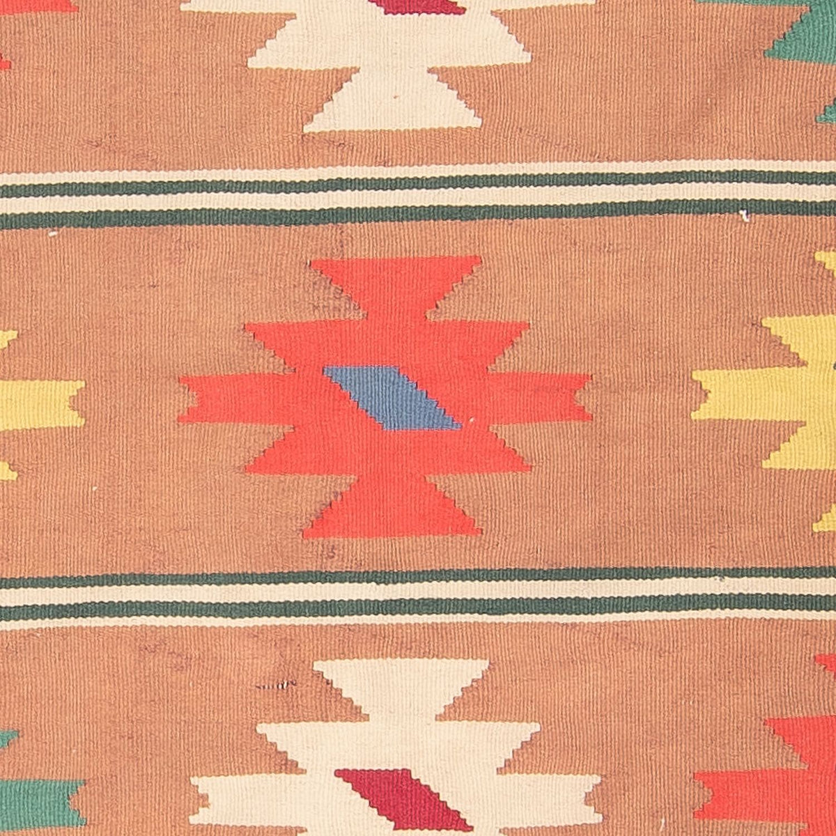 Tapis Kelim - Tendance - 215 x 135 cm - marron clair