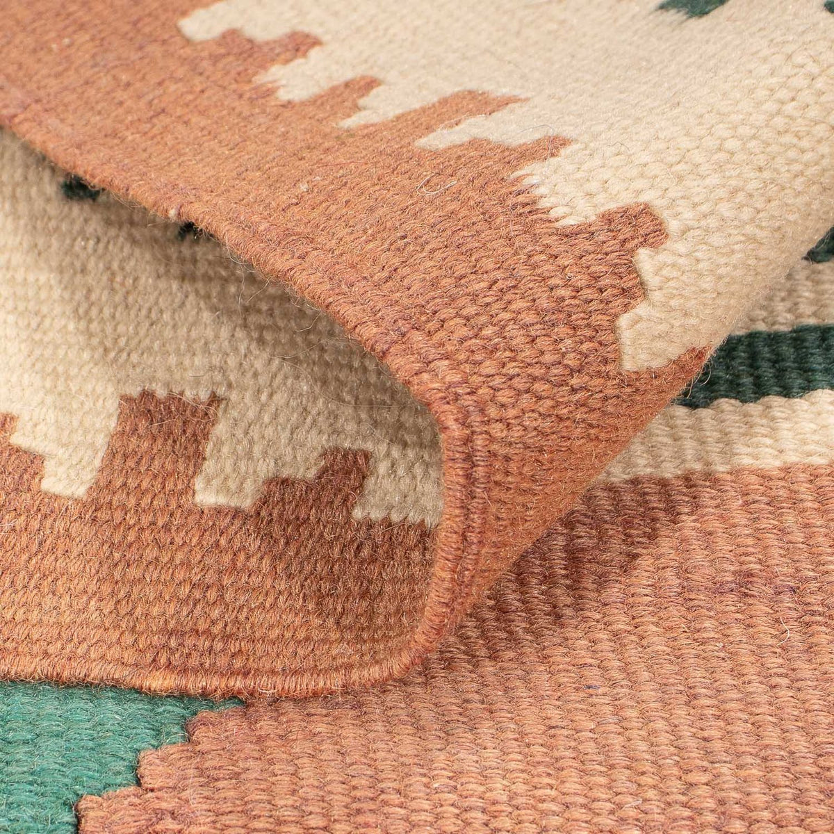 Tapis Kelim - Tendance - 215 x 135 cm - marron clair