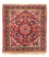 Tapis persan - Nomadic carré  - 92 x 82 cm - rouge foncé