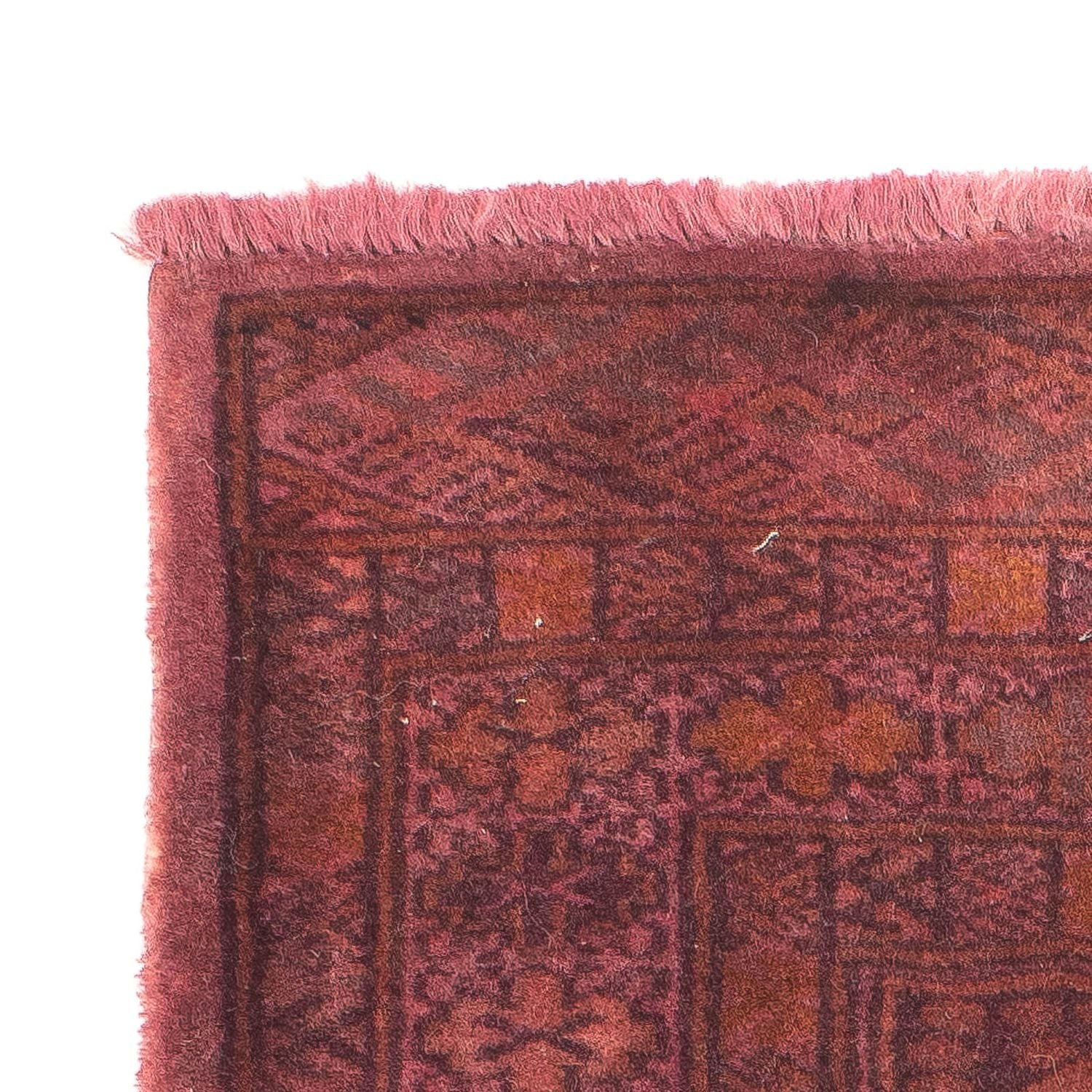 Tapis Turkaman - 95 x 66 cm - rouge clair