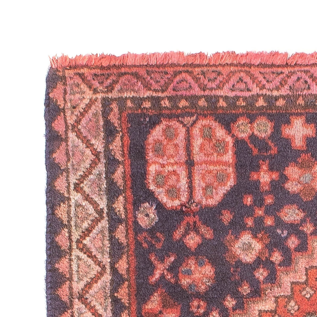 Tapis persan - Nomadic - 97 x 56 cm - rouge clair