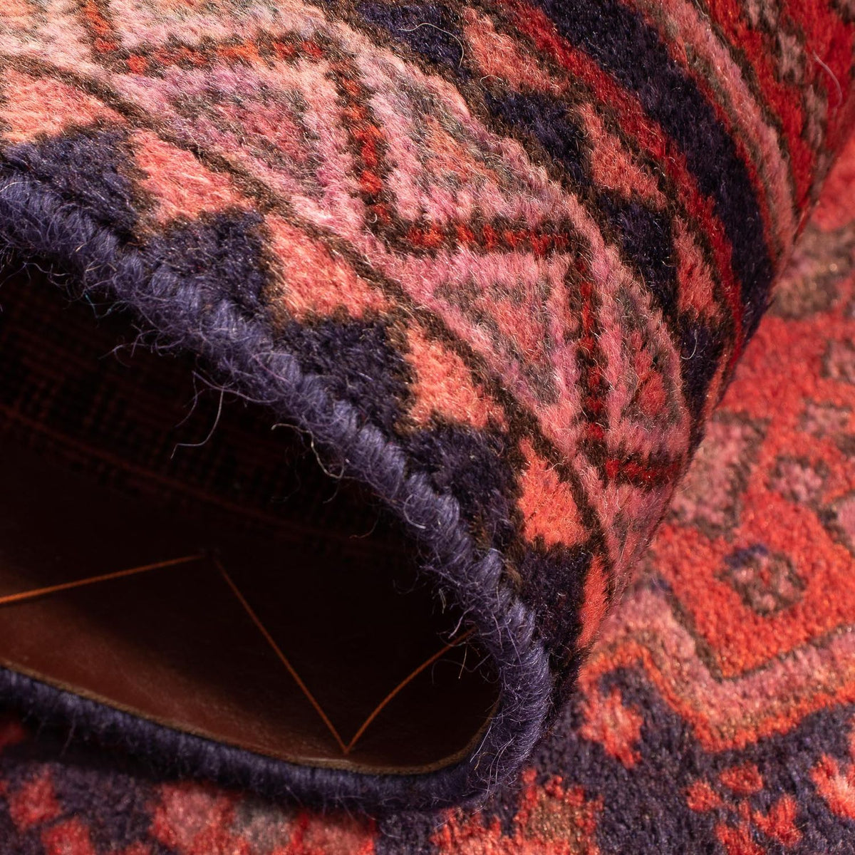 Tapis persan - Nomadic - 97 x 56 cm - rouge clair