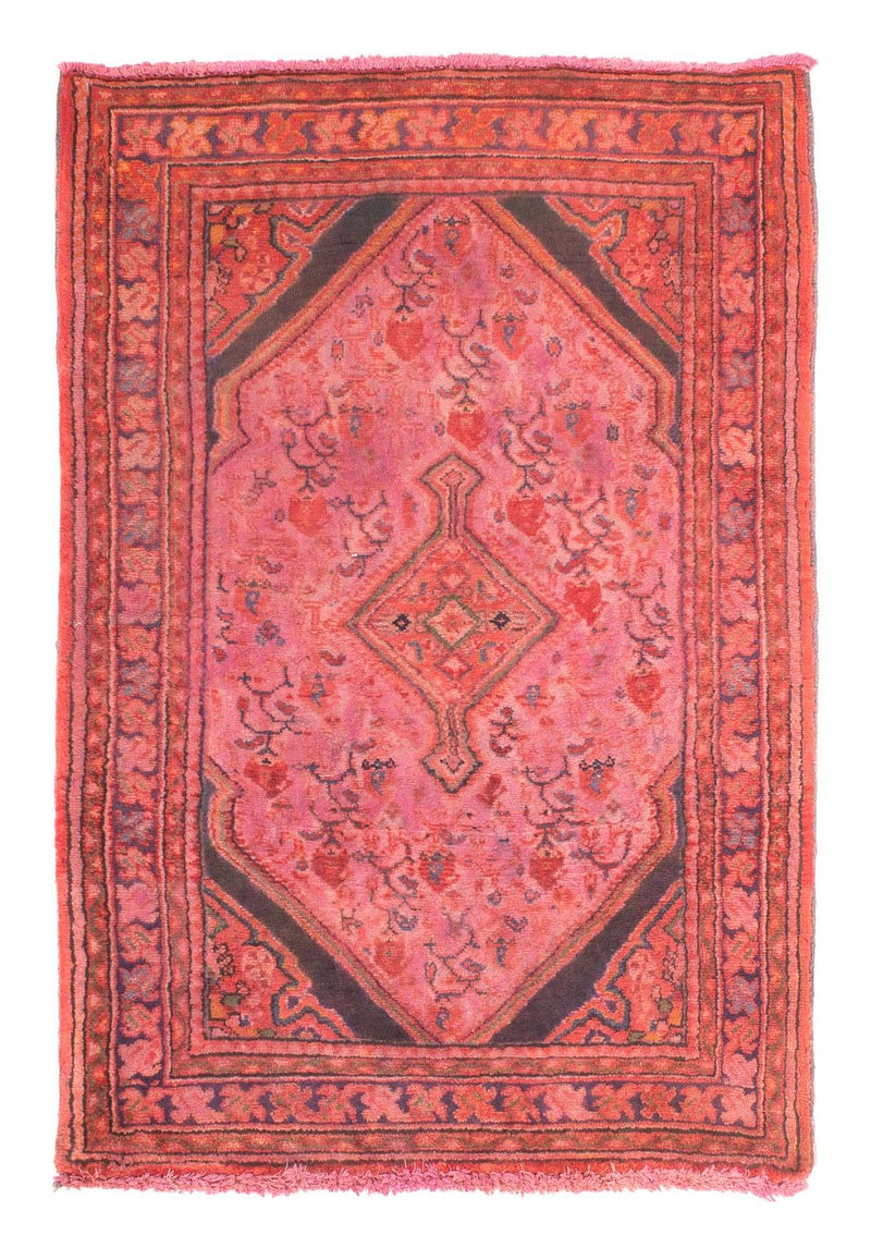 Tapis persan - Nomadic - 84 x 55 cm - rouge clair