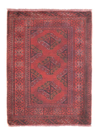 Tapis Turkaman - 84 x 66 cm - rouge foncé