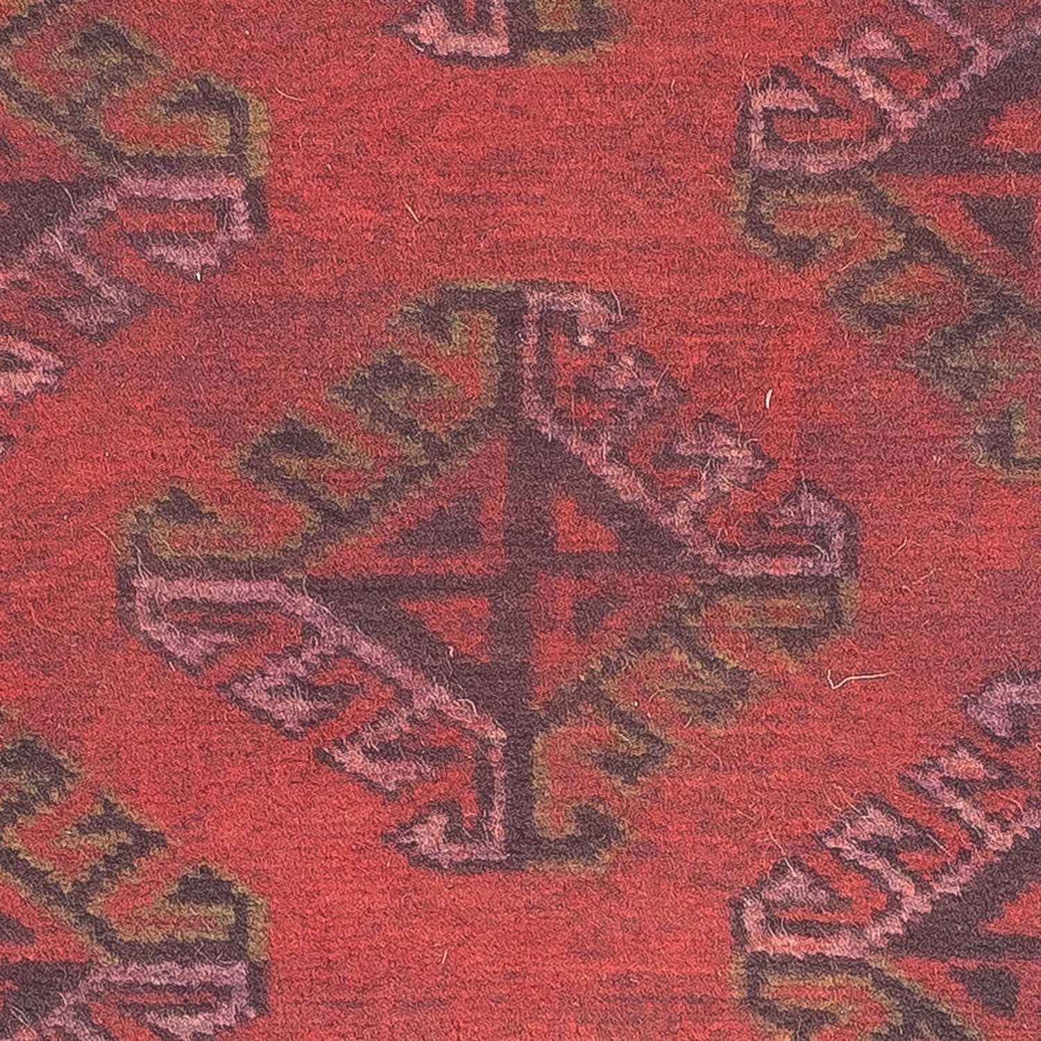 Tapis Turkaman - 84 x 66 cm - rouge foncé