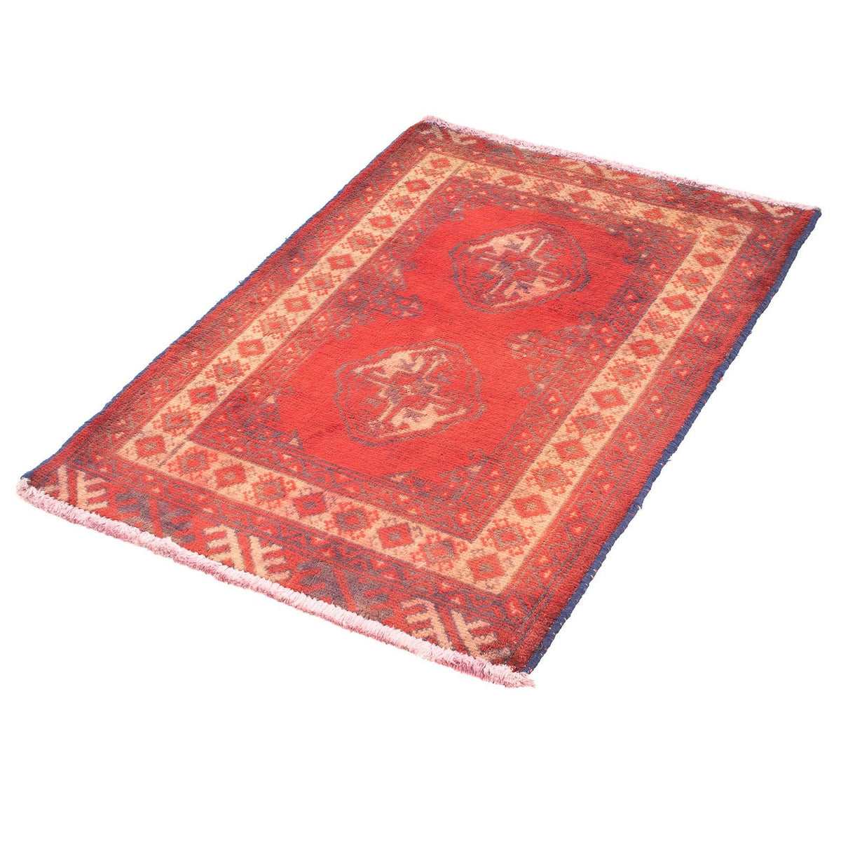 Tapis Turkaman - 85 x 67 cm - rouge