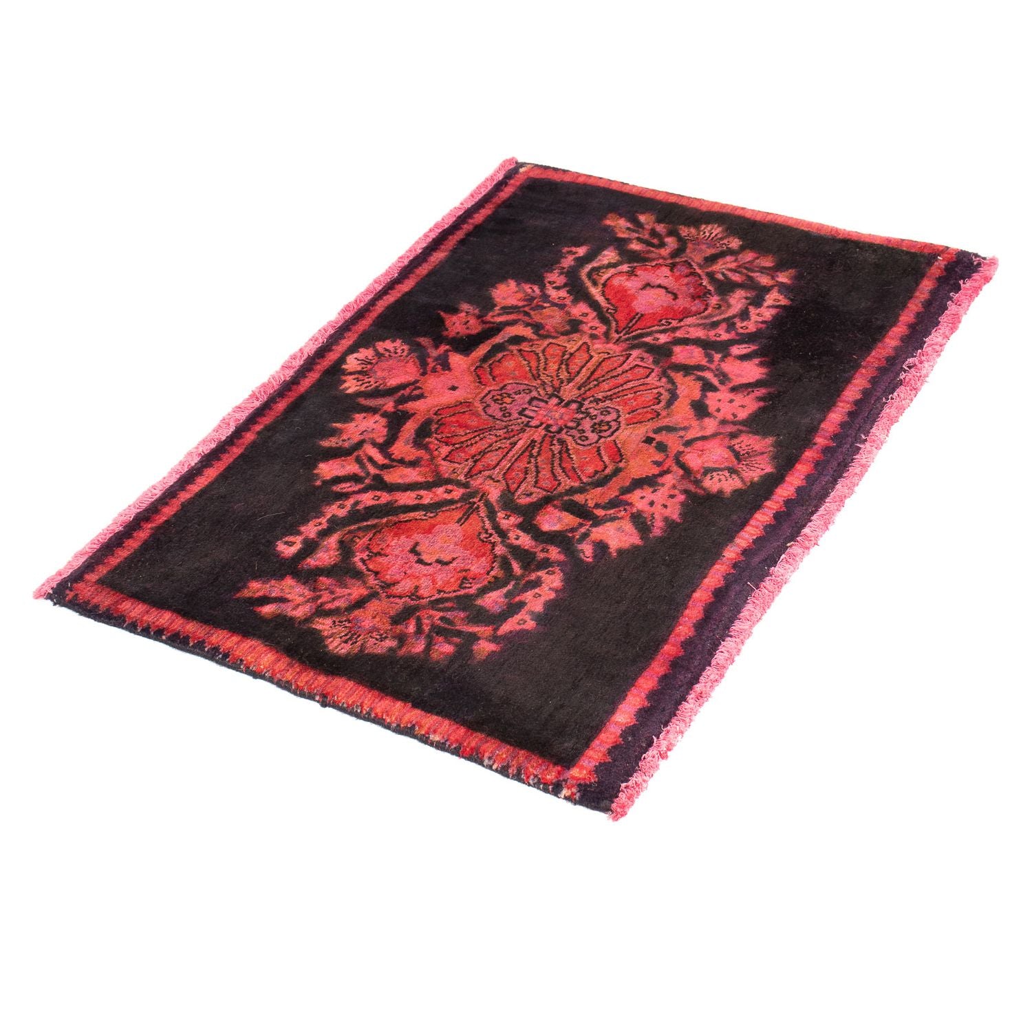 Tapis persan - Keshan - 86 x 55 cm - rouge clair