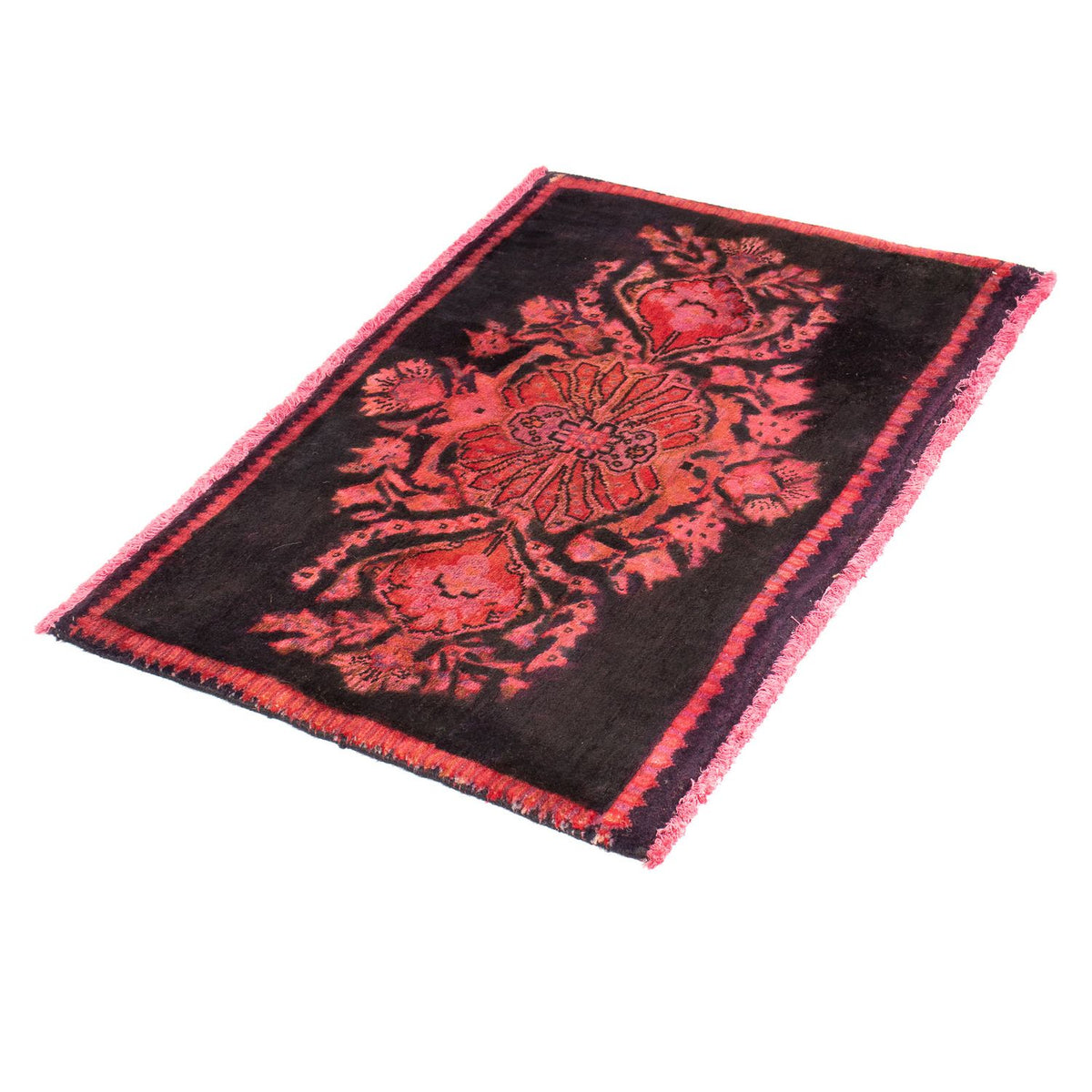 Tapis persan - Keshan - 86 x 55 cm - rouge clair