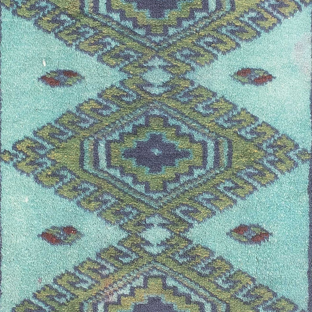 Tapis Pakistani - 92 x 64 cm - bleu clair