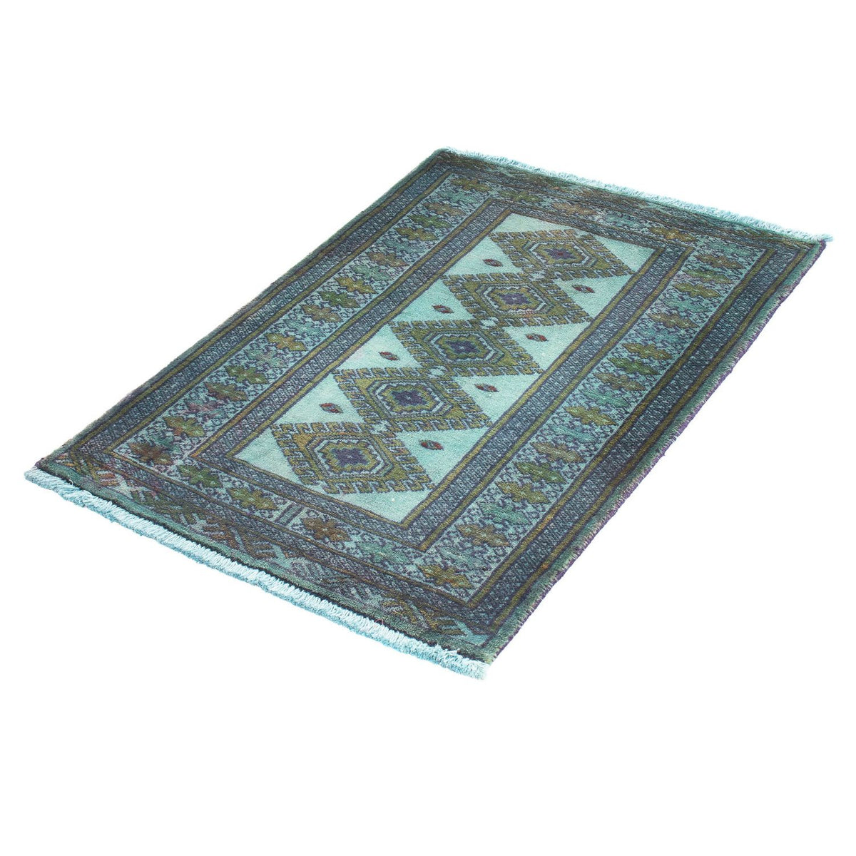 Tapis Pakistani - 92 x 64 cm - bleu clair