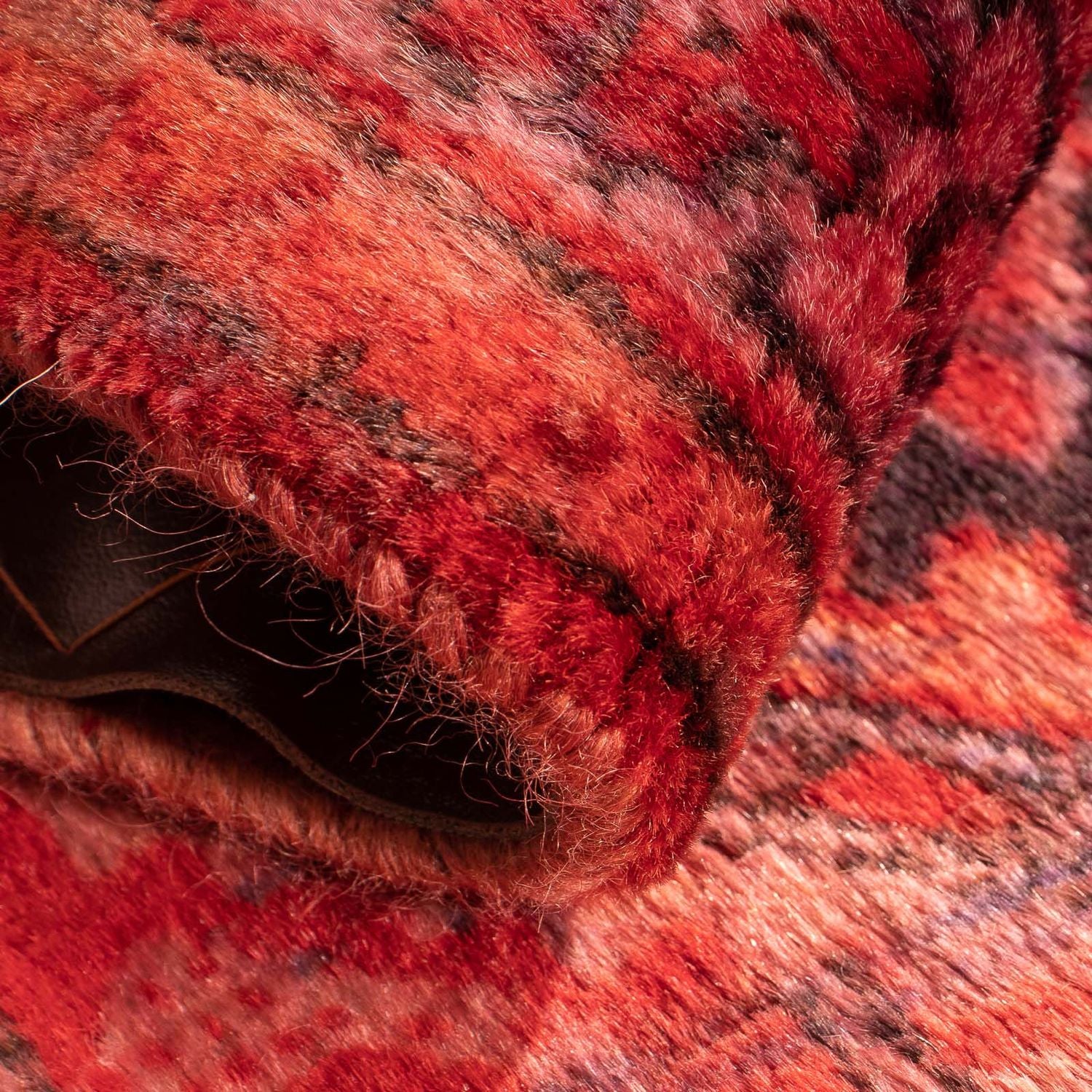 Tapis persan - Nomadic - 104 x 67 cm - rouge clair