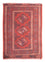 Tapis Turkaman - 86 x 57 cm - rouge foncé