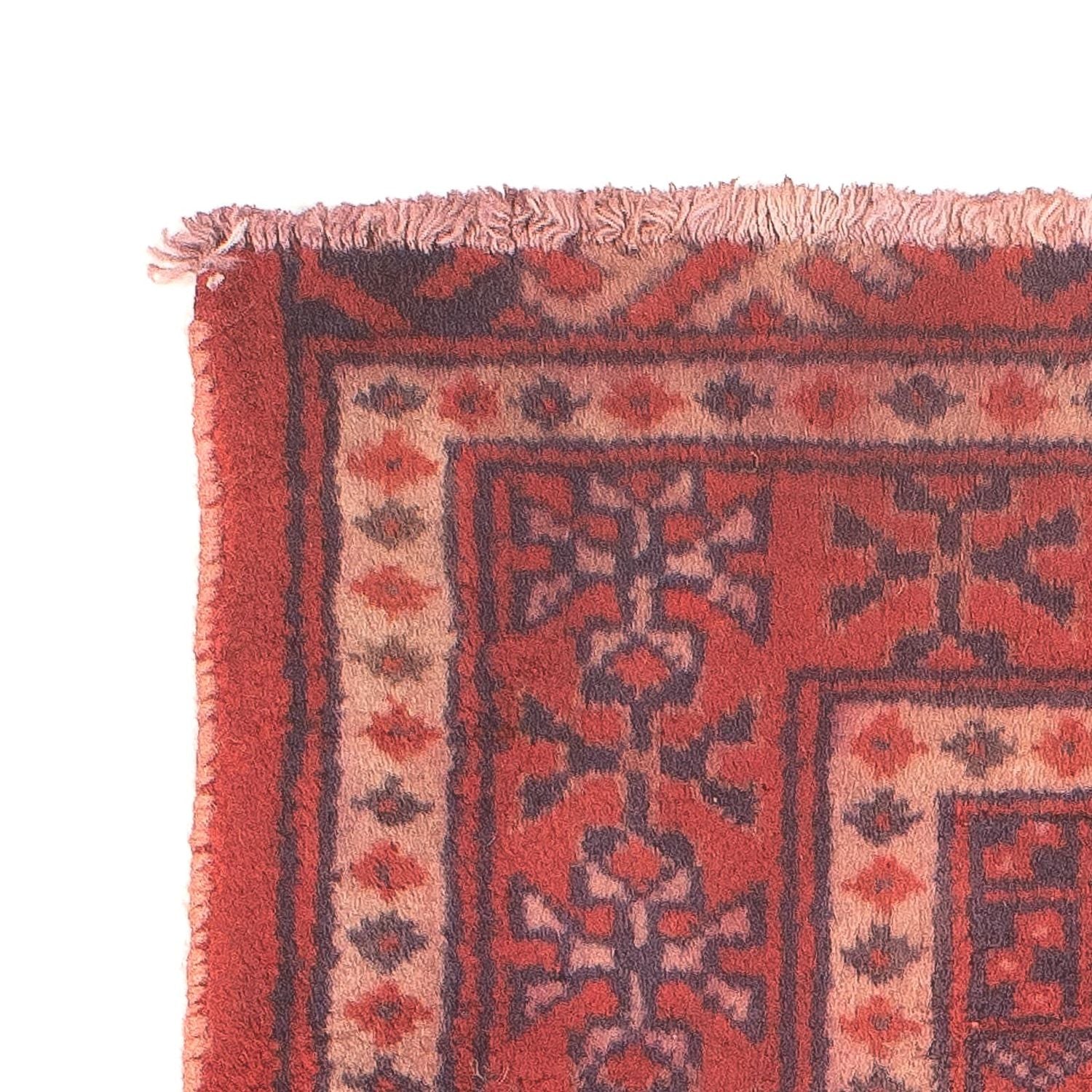 Tapis Turkaman - 86 x 57 cm - rouge foncé