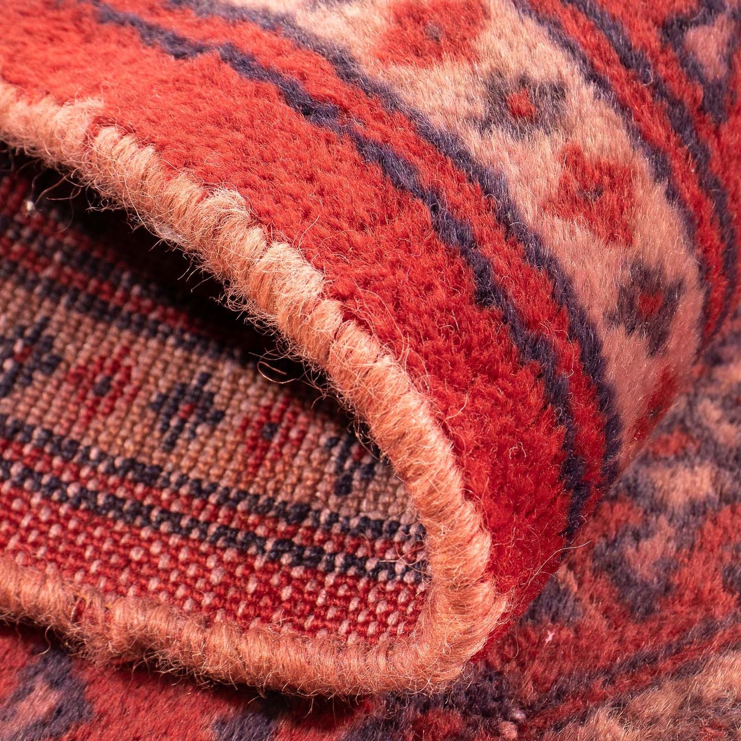 Tapis Turkaman - 86 x 57 cm - rouge foncé