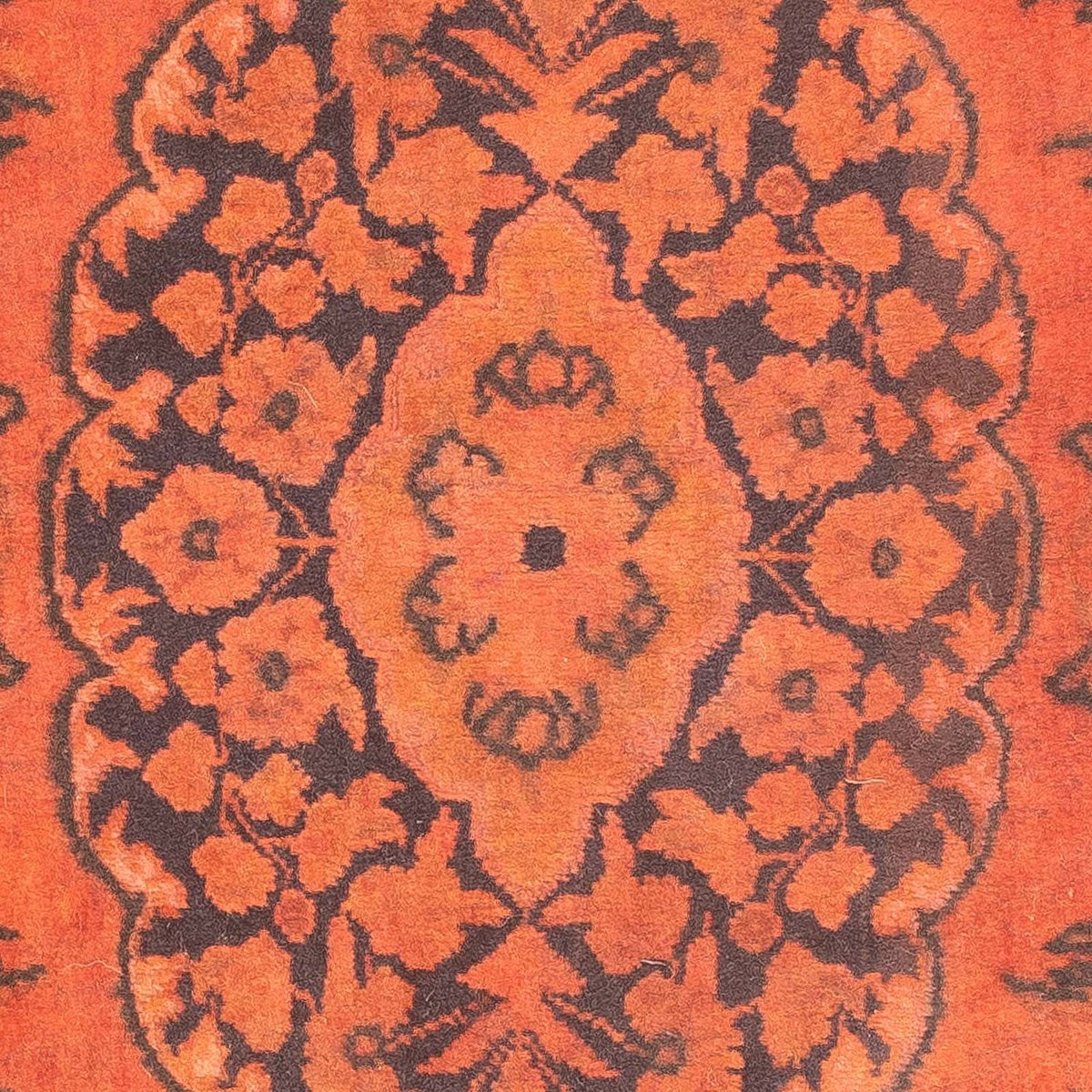 Tapis persan - Keshan - 86 x 62 cm - rouille