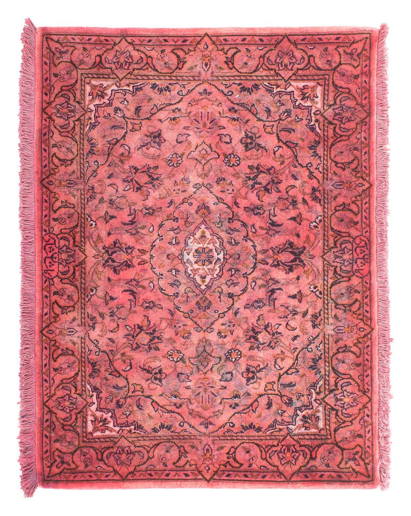 Tapis persan - Keshan - 98 x 70 cm - rouge clair