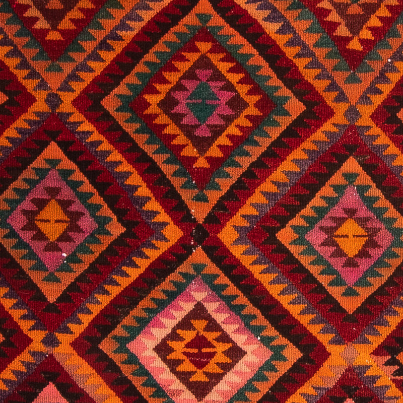 Tapis de couloir Tapis Kelim - Vieux - 300 x 140 cm - multicolore