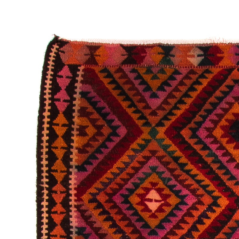 Tapis de couloir Tapis Kelim - Vieux - 300 x 140 cm - multicolore