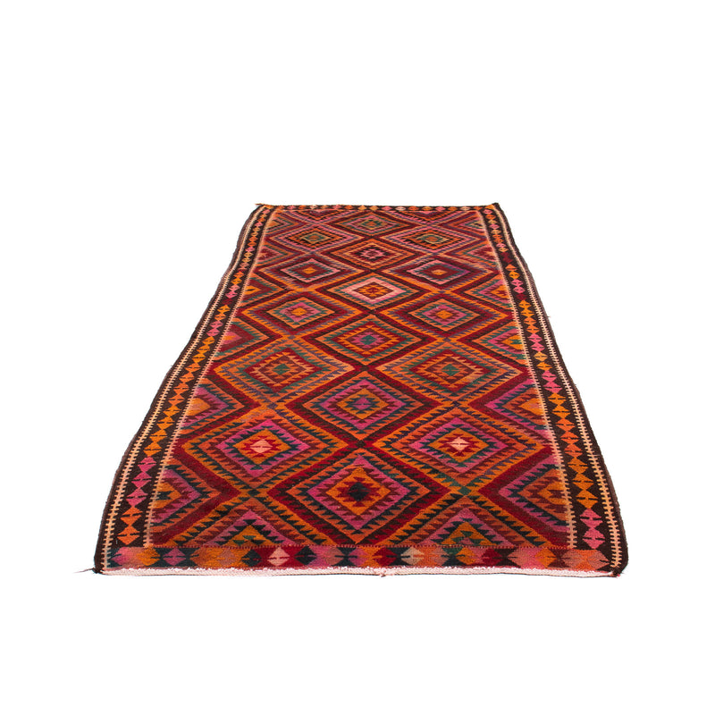 Tapis de couloir Tapis Kelim - Vieux - 300 x 140 cm - multicolore