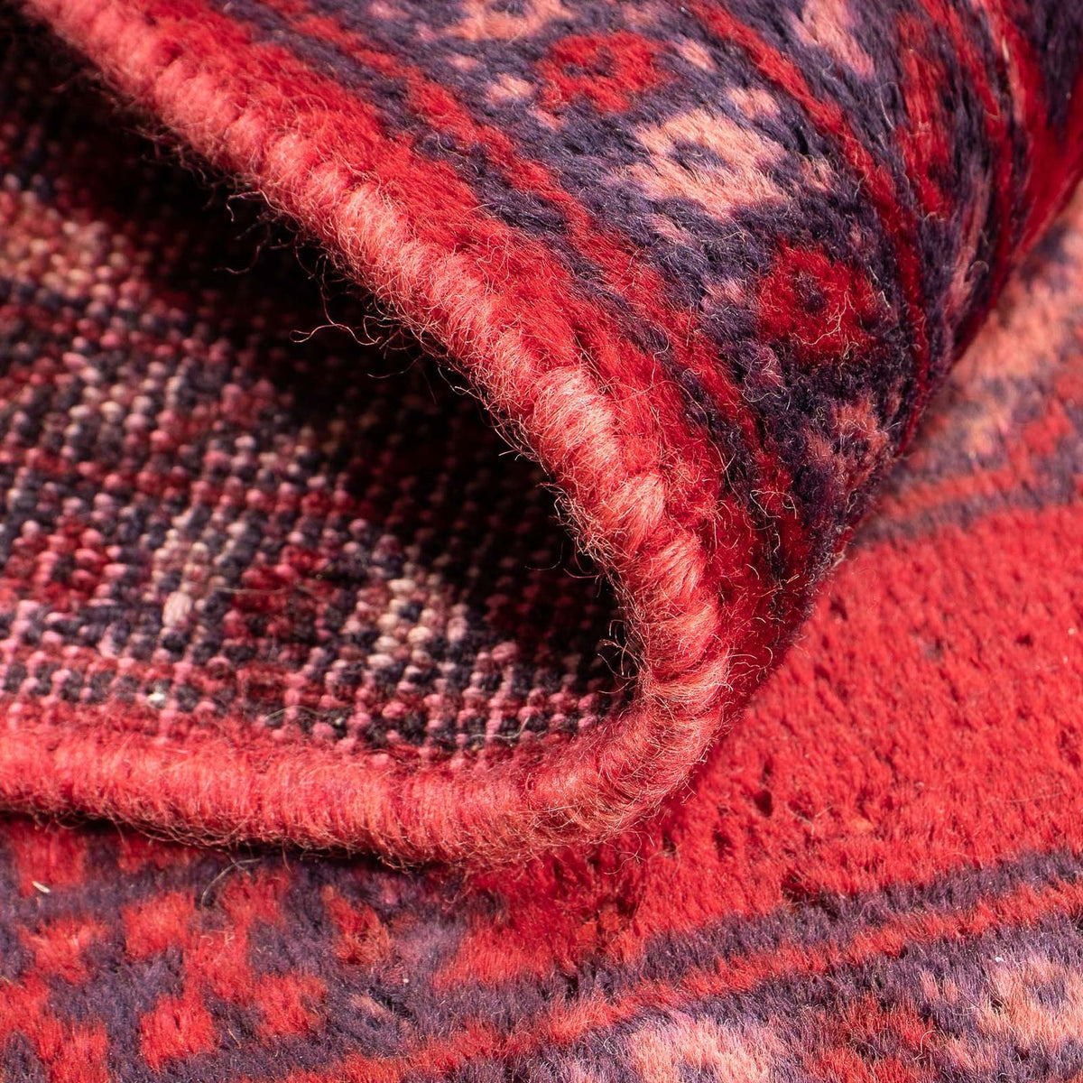 Tapis Turkaman - 82 x 61 cm - rouge foncé