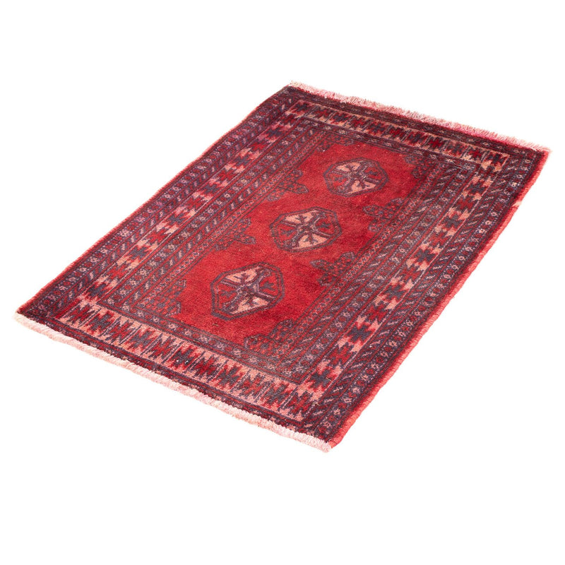 Tapis Turkaman - 82 x 61 cm - rouge foncé