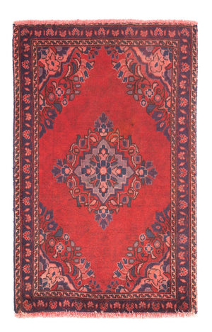 Tapis persan - Keshan - 87 x 57 cm - rouge foncé