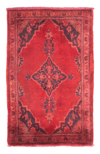 Tapis persan - Keshan - 94 x 60 cm - rouge foncé