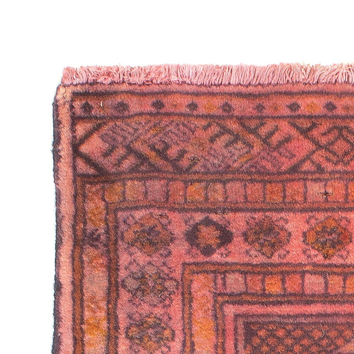 Tapis Turkaman - 84 x 62 cm - rouge clair