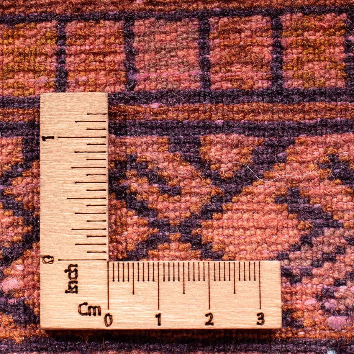 Tapis Turkaman - 84 x 62 cm - rouge clair