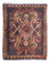 Tapis persan - Classique - 81 x 65 cm - bleu foncé